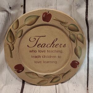 The Hearthside Collection teachers plate